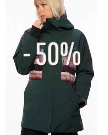686 Womens GLCR Mantra Jacket Sunset Stripe/Medium