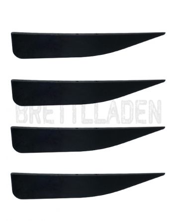 Mesle Wakeboard Finne 0.9" Black 4er Set