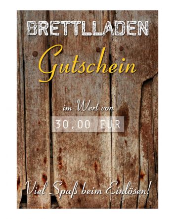 Brettlladen Dresden Gutschein 30.00 EUR