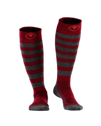 Isobaa Merino Blend Socks Red/Smoke Large/43-46