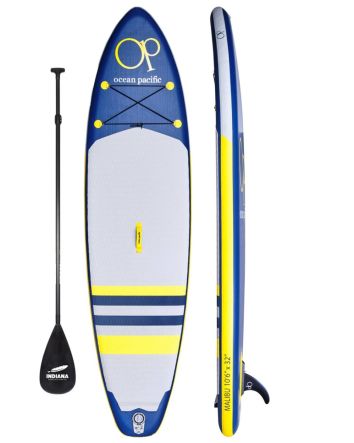 Ocean Pacific 10'6" Malibu Navy/Yellow iSUP Pack # 02