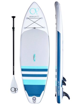 Ocean Pacific 9'6" Sunset White/Petrol iSUP Pack # 01