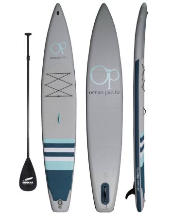 Ocean Pacific 14'0" Touring MSL Grey/Petrol iSUP Testbrett Pack # 02