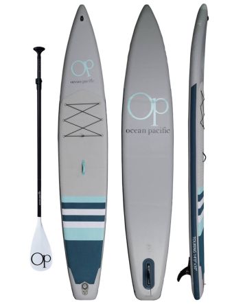 Ocean Pacific 14'0" Touring MSL Grey/Petrol iSUP Testbrett Pack # 01