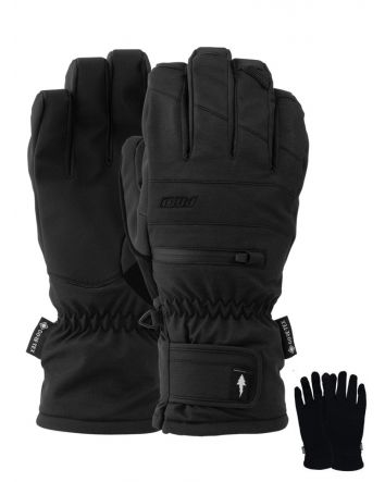 Pow Wayback GTX Short Glove + Liner Black/Large