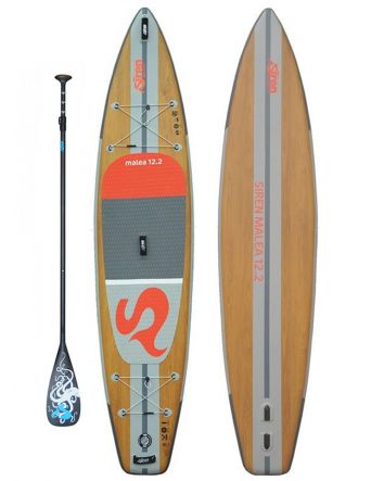 Siren 12'2" Malea PFT Brown/Grey iSUP + Octopus O3 Carbon Paddle 3pc