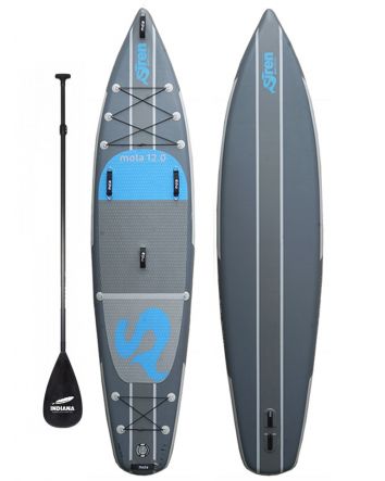 Siren 12'0" Mola XPL Grey iSUP + Carbon/Fiberglas Paddle 3pc