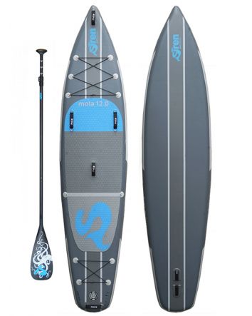 Siren 12'0" Mola XPL Grey iSUP + Octopus O3 Carbon Paddle 3pc